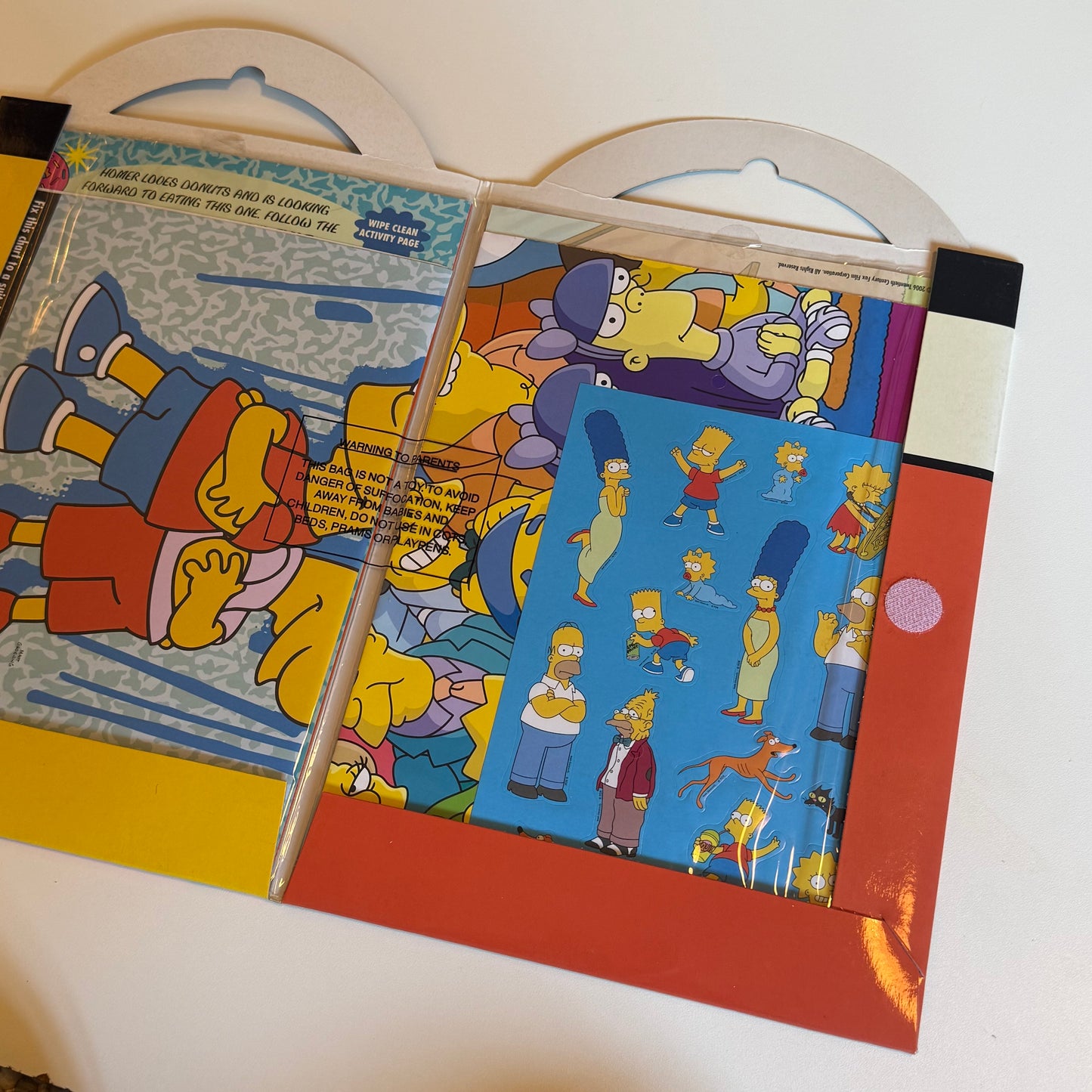 Vintage simpsons activity set.