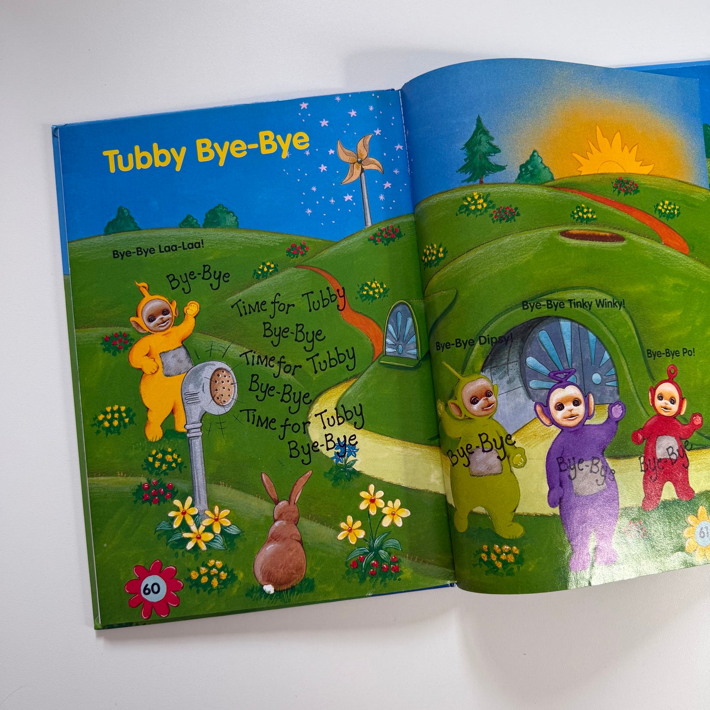 Vintage 1988 teletubbies annual. A few pages have drawings