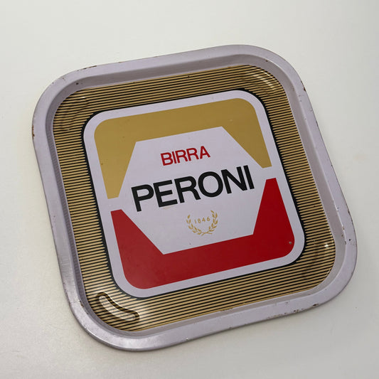 Vintage PERONI metal tray. Medium size.