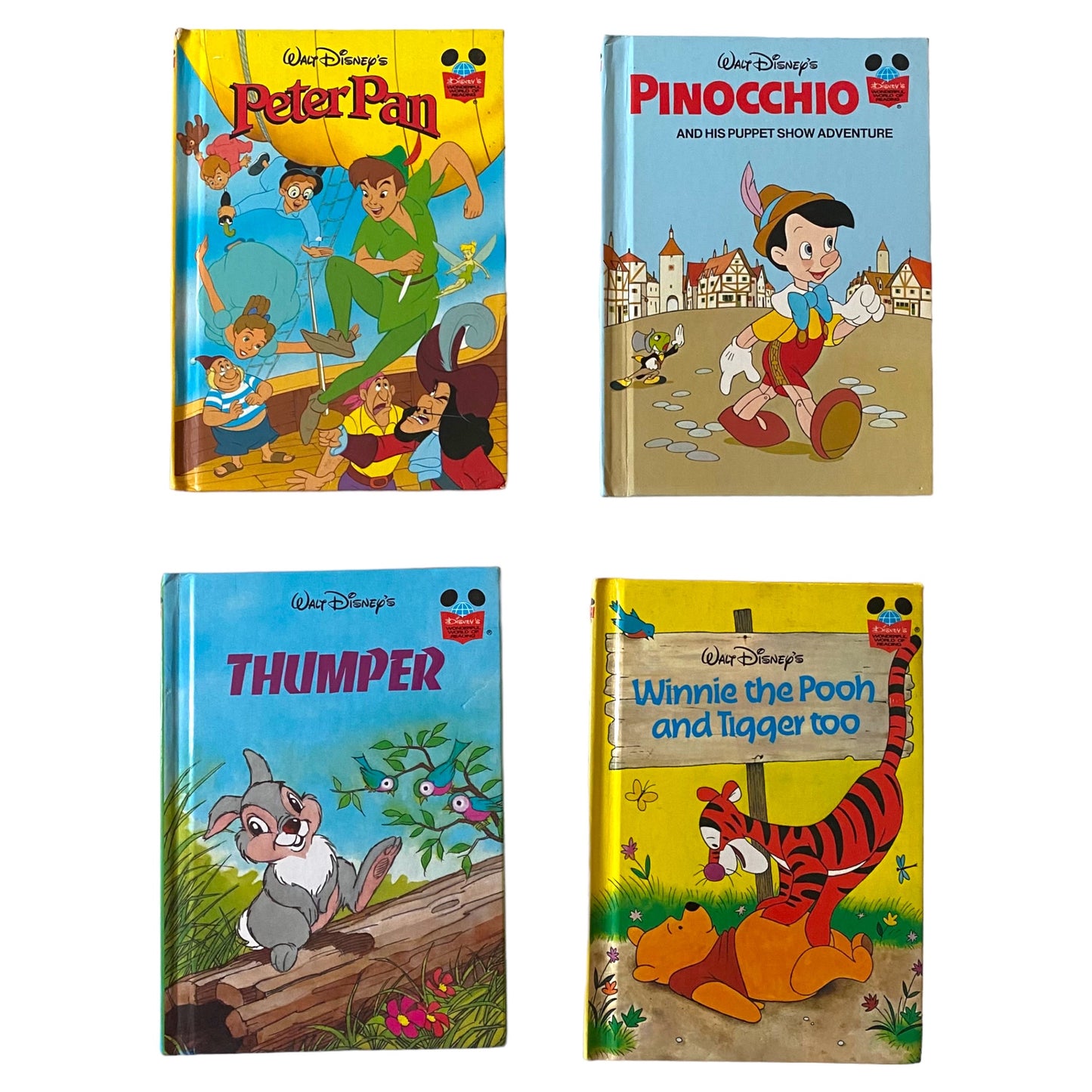 Set of 4 vintage Disney books