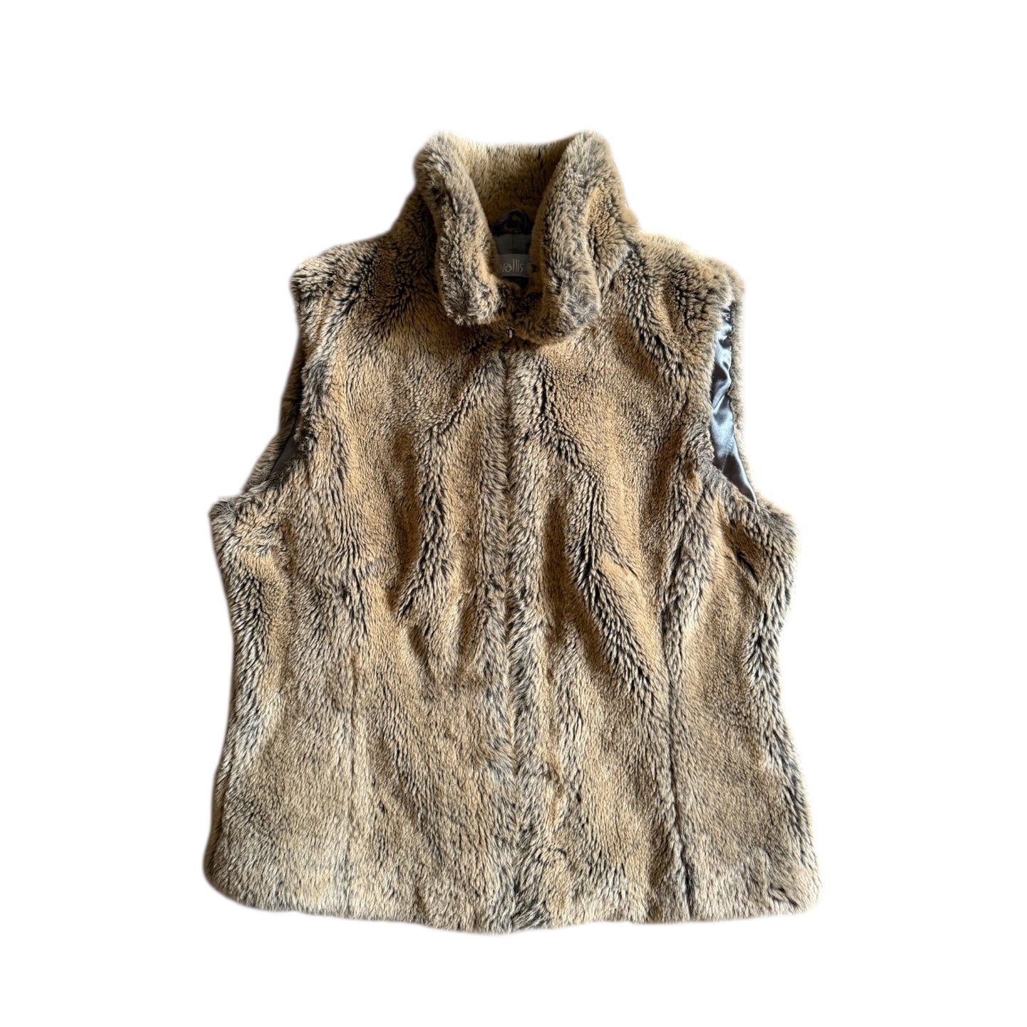 Vintage y2k Wallis faux fur gilet jacket. Size approx 10.