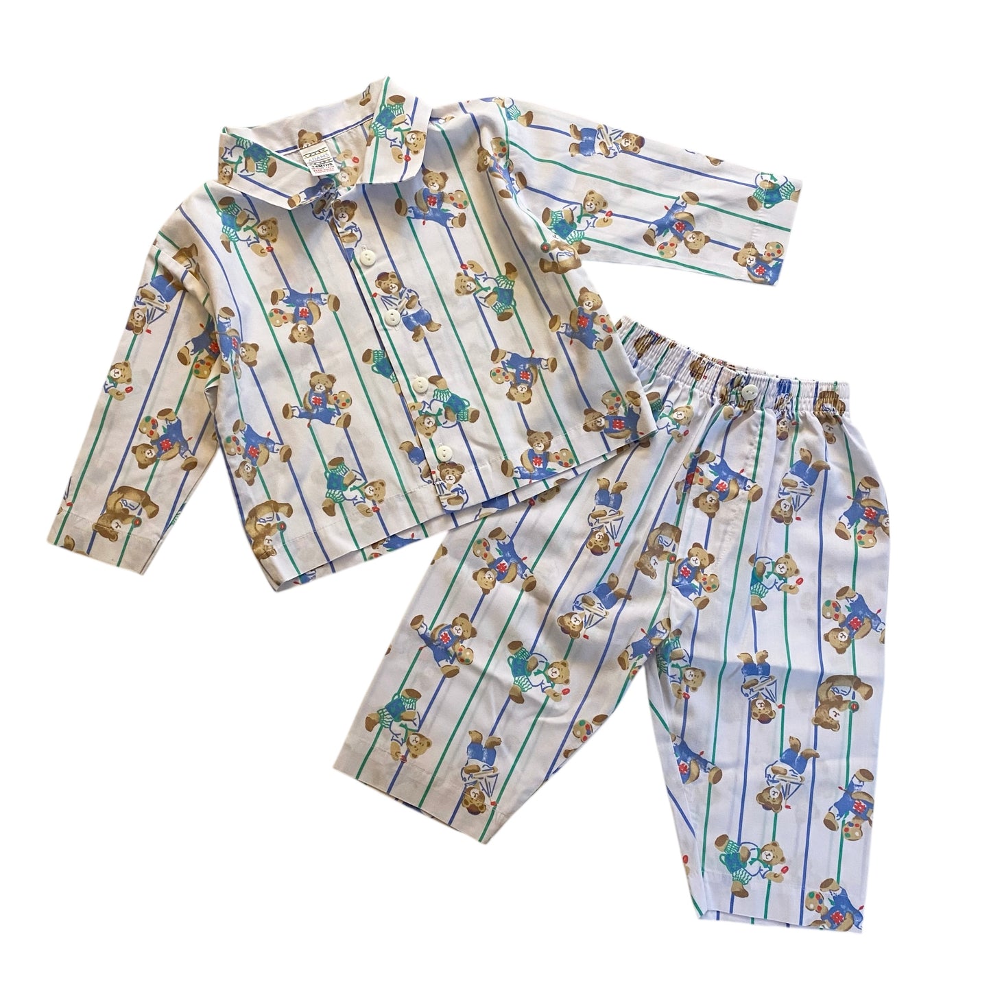 Vintage Adam’s teddy bear pyjamas. Size 3-6 months