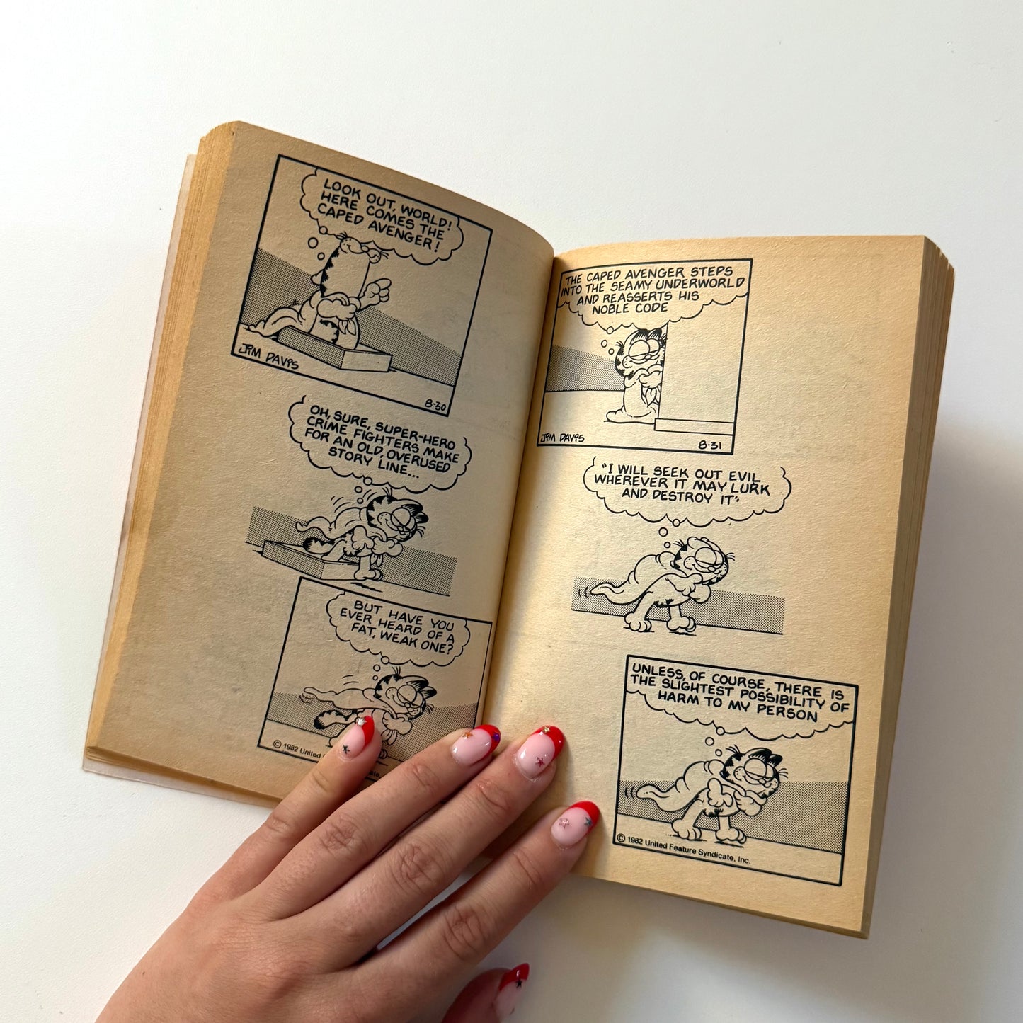 Vintage 1989 garfield book