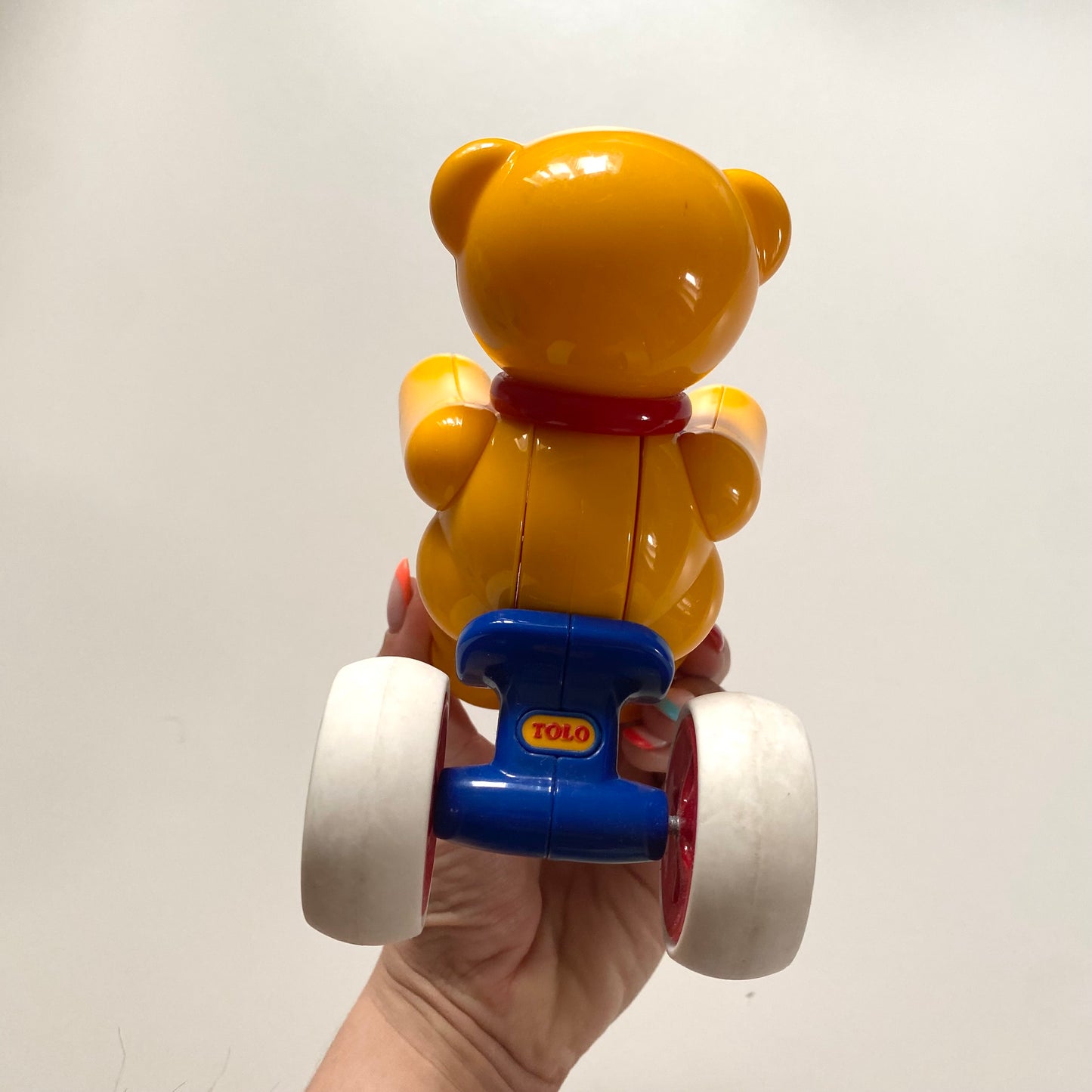 Tolo bear push n go toy.