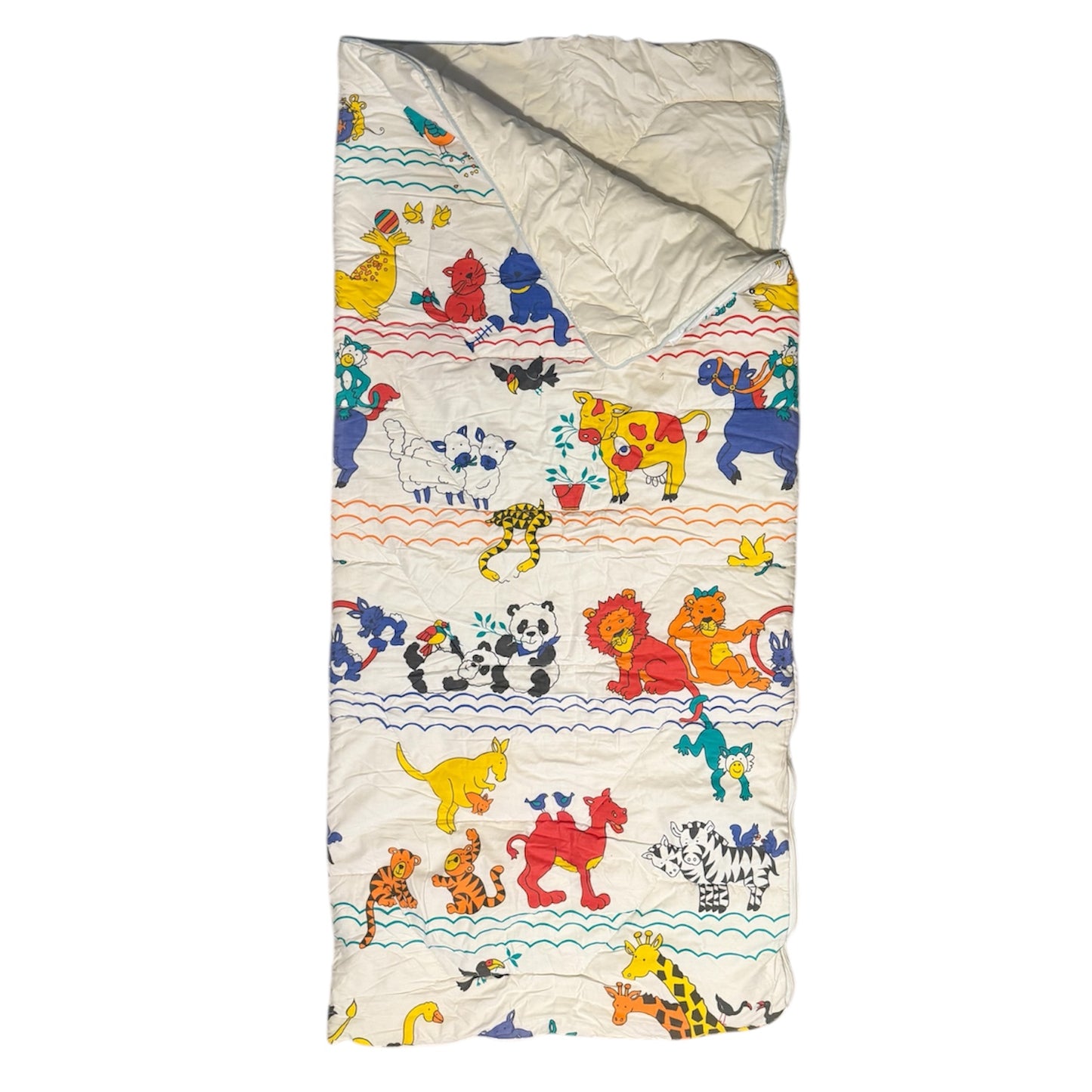 Vintage child’s sleeping bag/ nap sack. 26’ x 56’ (66 x 142cm)