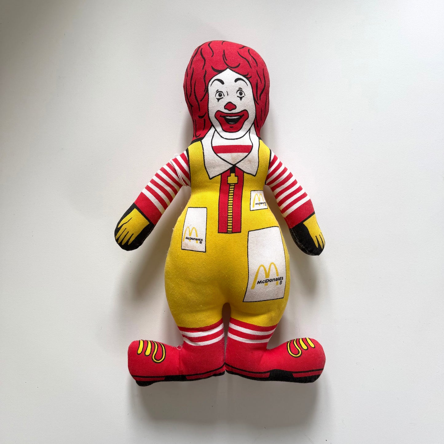Vintage 1991 Ronald McDonald cloth plush.