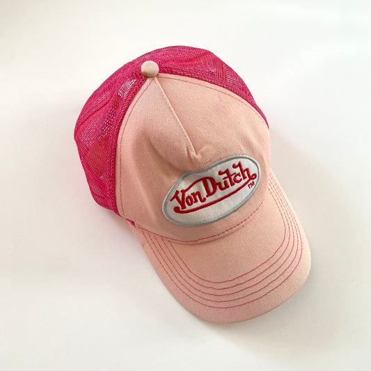 Pink Y2K von dutch cap