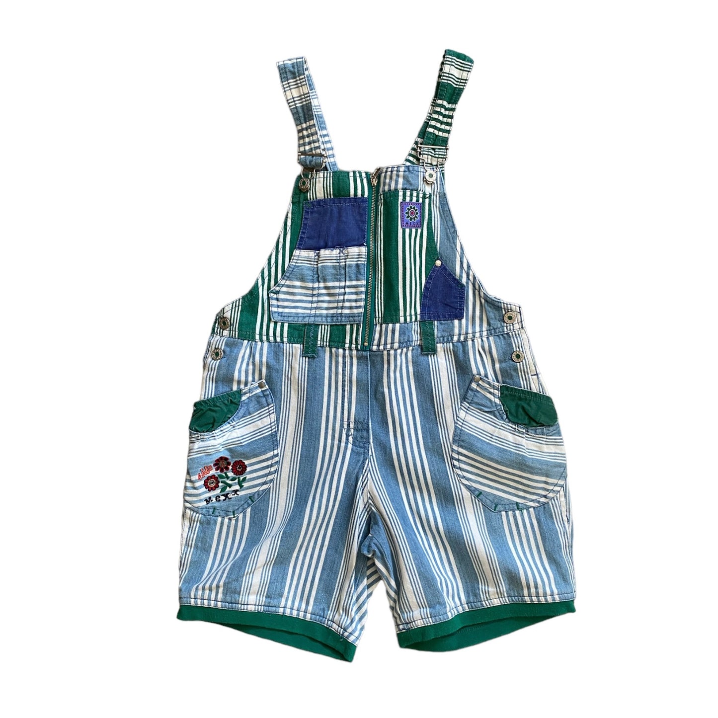 Vintage mexx striped shortalls 8 years