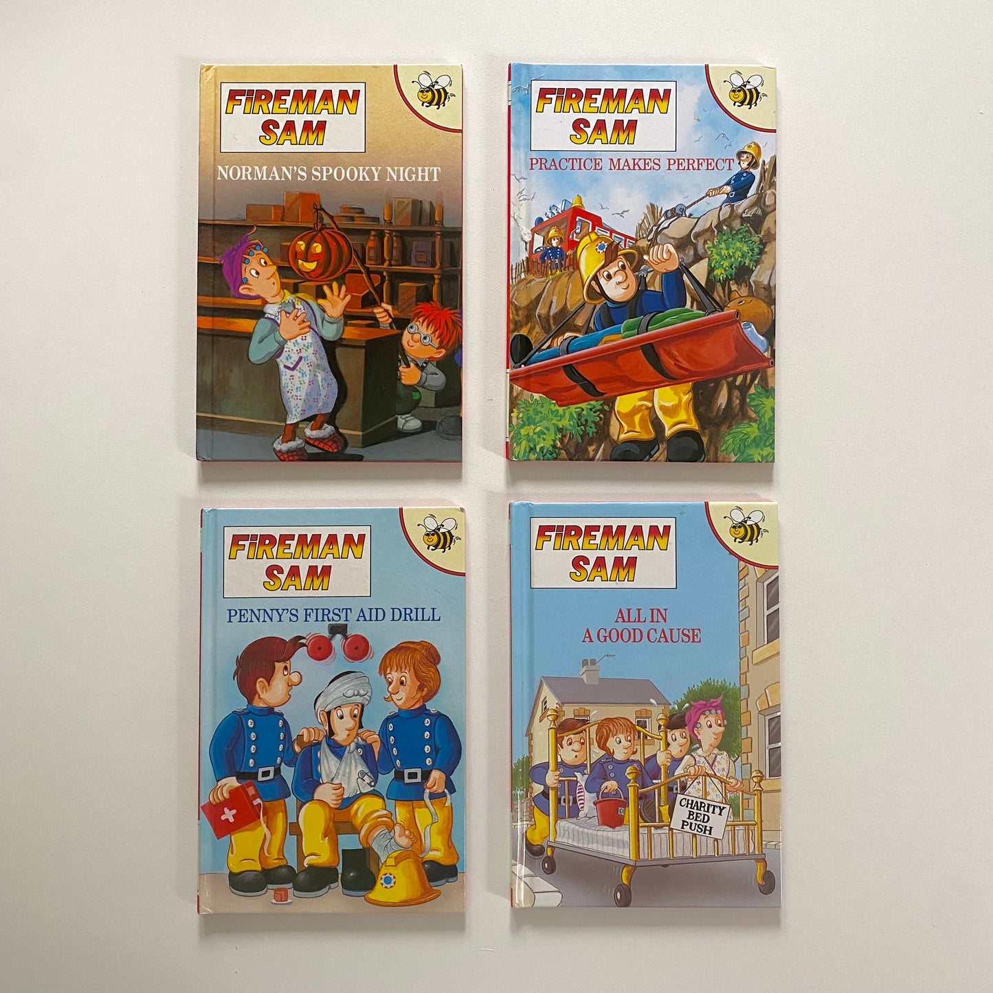 Vintage 1990-93 set of 3 fireman Sam books