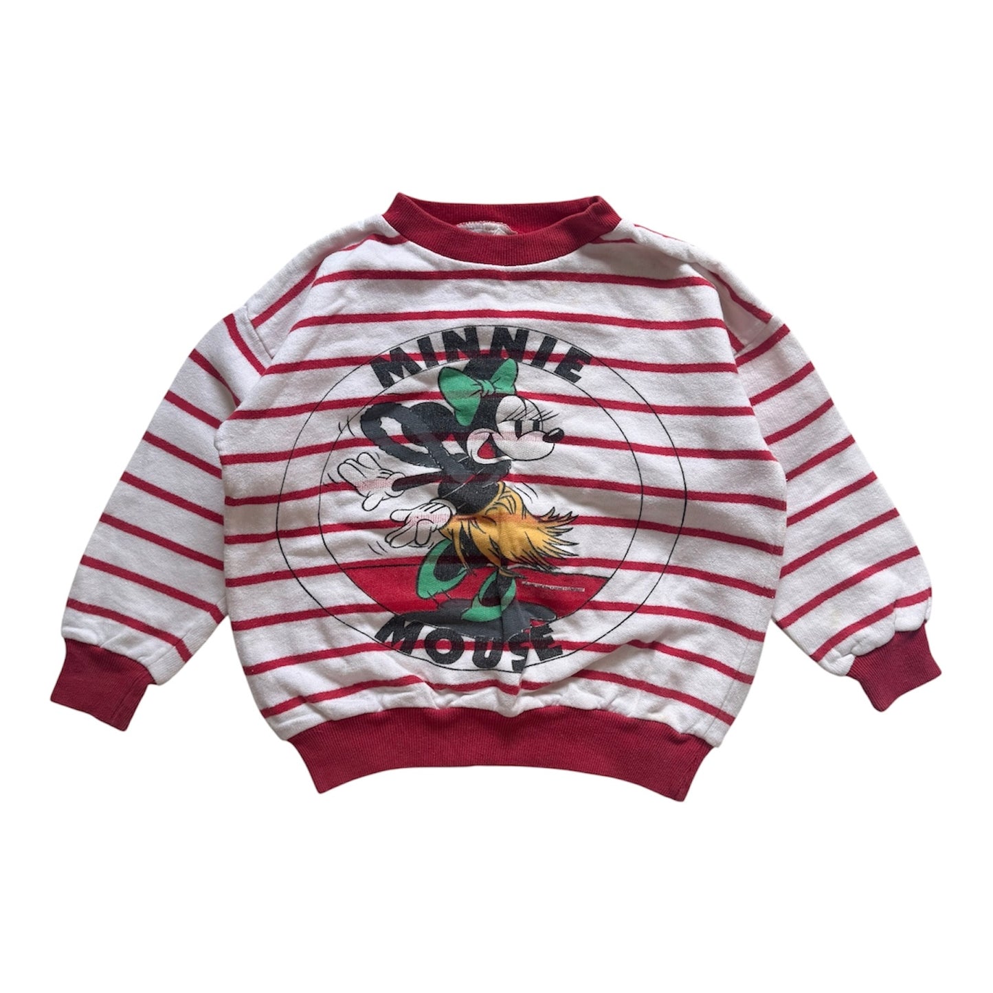 Vintage 1980s Minnie Mouse sweatshirt. Size approx 4 years