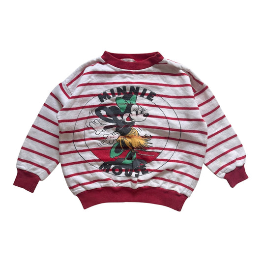 Vintage 1980s Minnie Mouse sweatshirt. Size approx 4 years