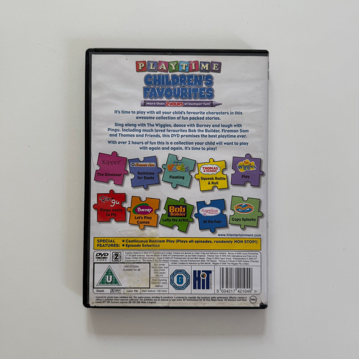 Vintage 2005 playtime dvd