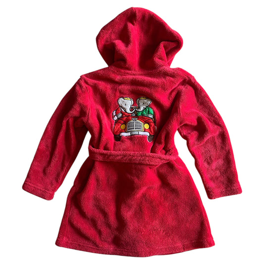 Vintage red babar dressing gown size 5-6 years
