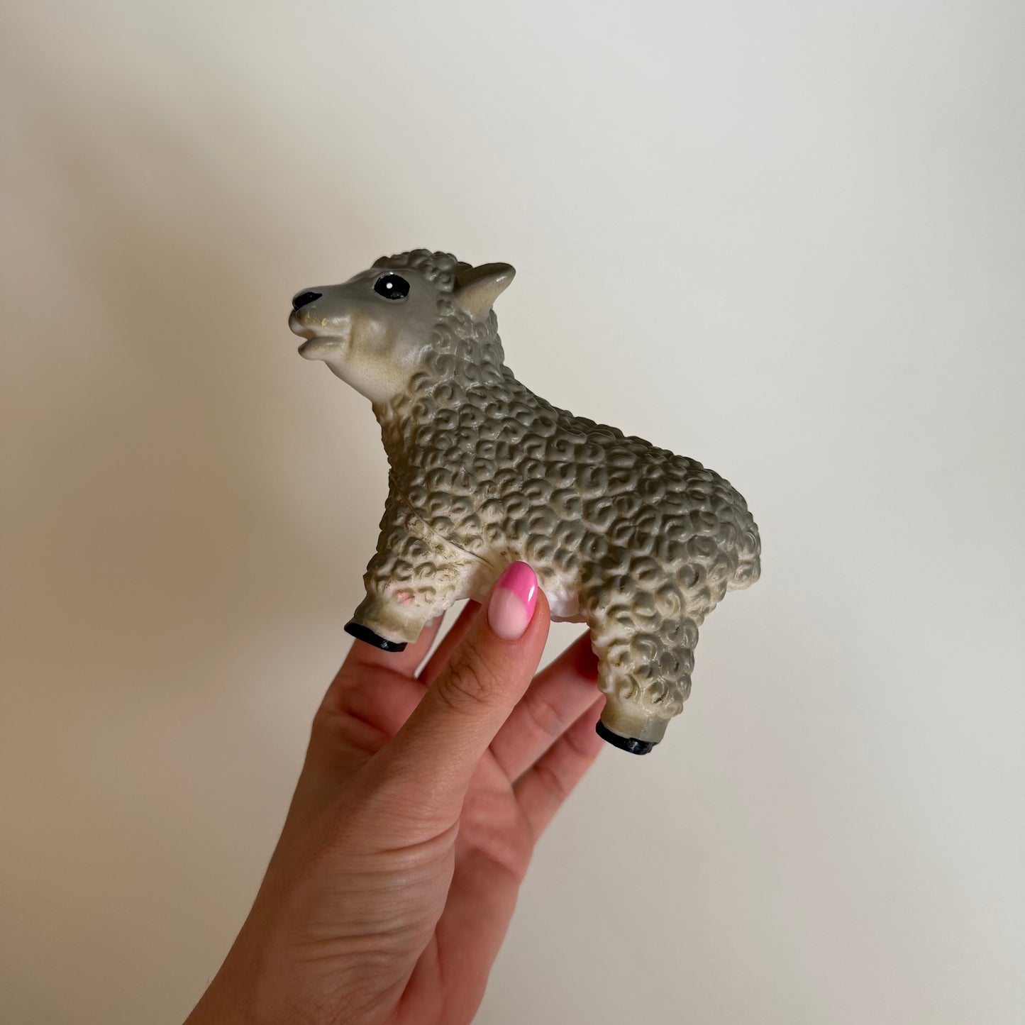 Vintage 2006 grey sheep toddler toy.
