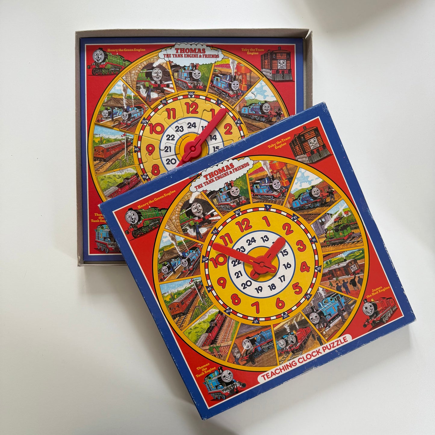 Vintage Thomas the tank engine clock puzzle