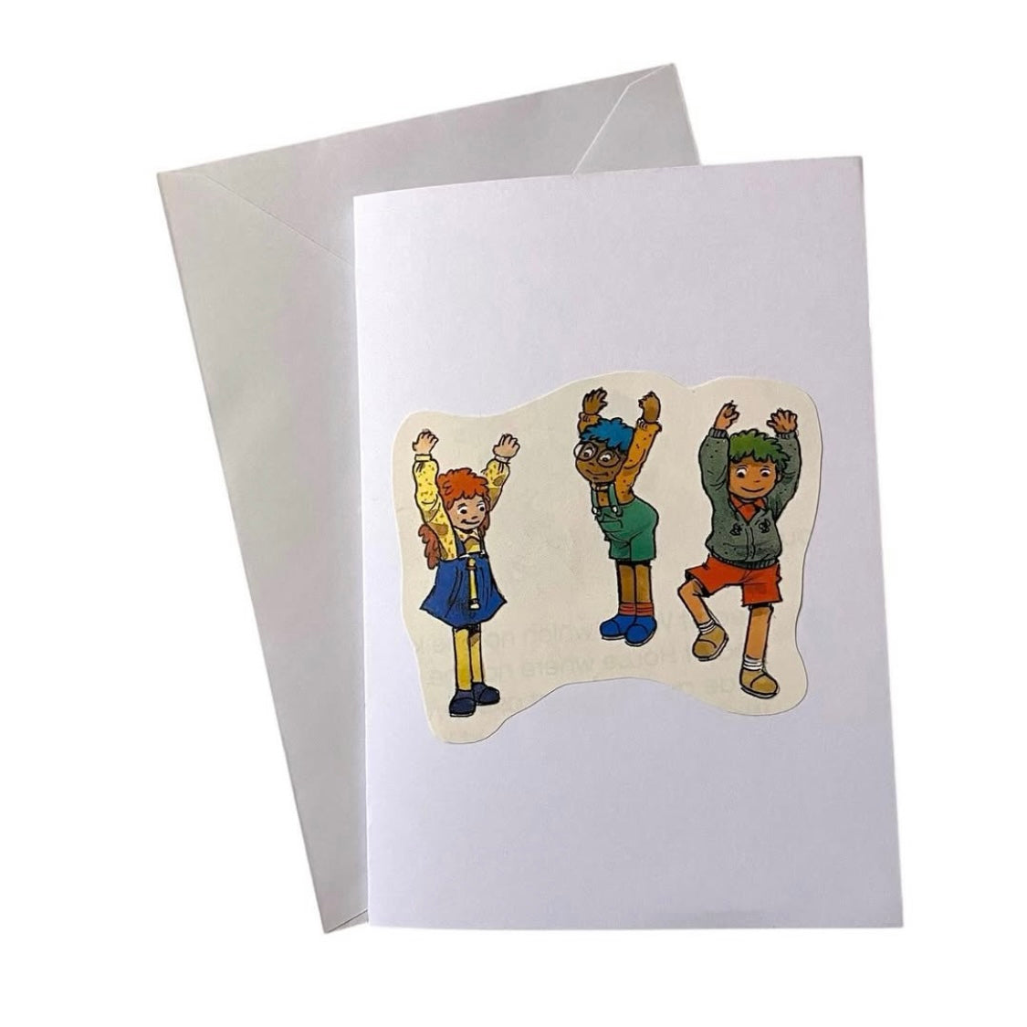 Recycled & homemade vintage card - tots Tv