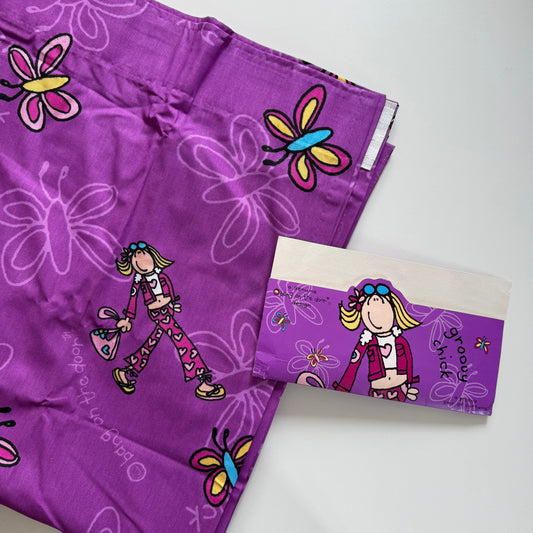 Vintage groovy Chick curtains