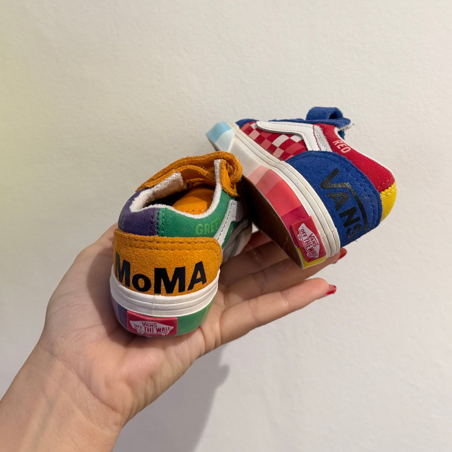Colour block moma vans trainers. UK 5