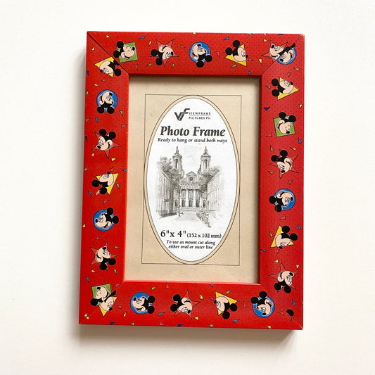 Vintage Mickey Mouse a5 wooden frame