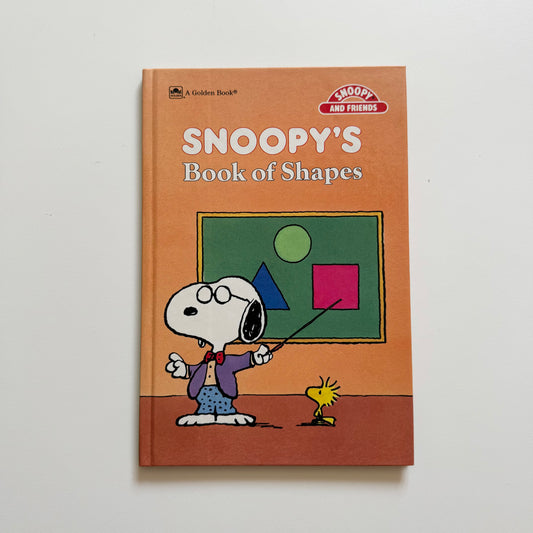 Vintage 1987 snoopy shapes book