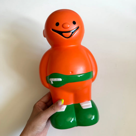 Jelly baby orange money box.