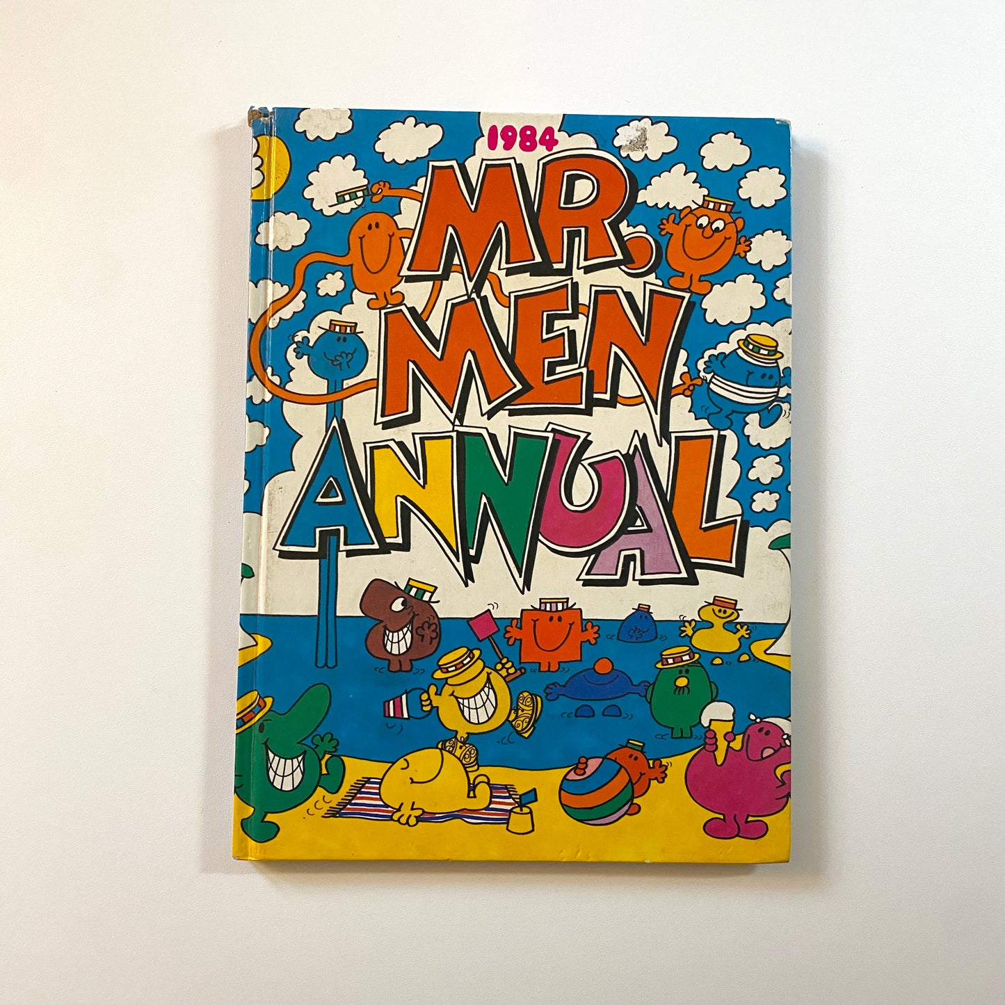 Vintage 1983 mr men annual. First page has a rip.
