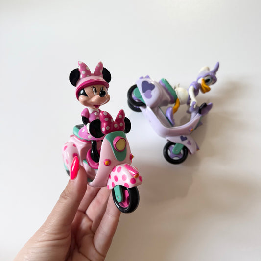 Disney Minnie Mouse and Daisy Duck scooters. Set of two.