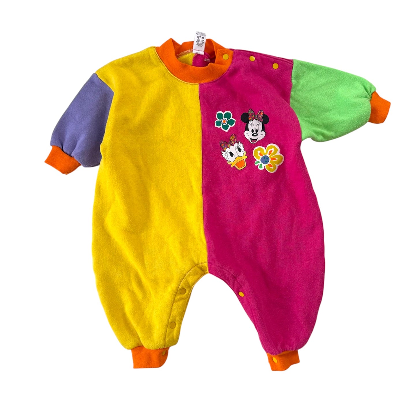 Vintage Adams Disney colourblock romper. Size 0-6 months