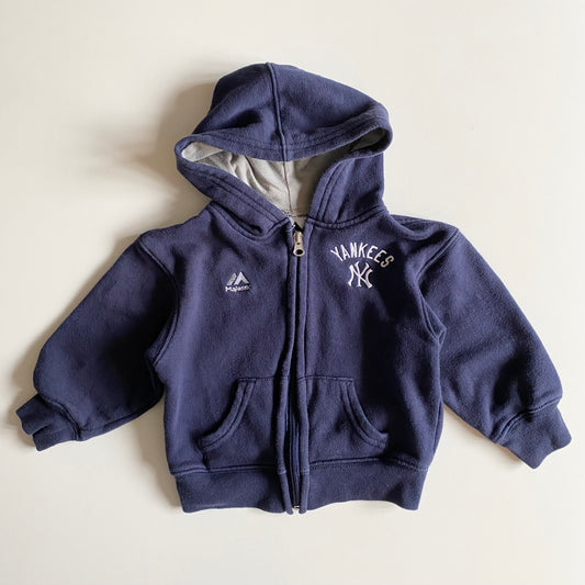 Vintage majestic Yankees zip up hoodie. Size 18-24 months