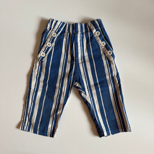 Japanese striped trousers. Size 6-12 months