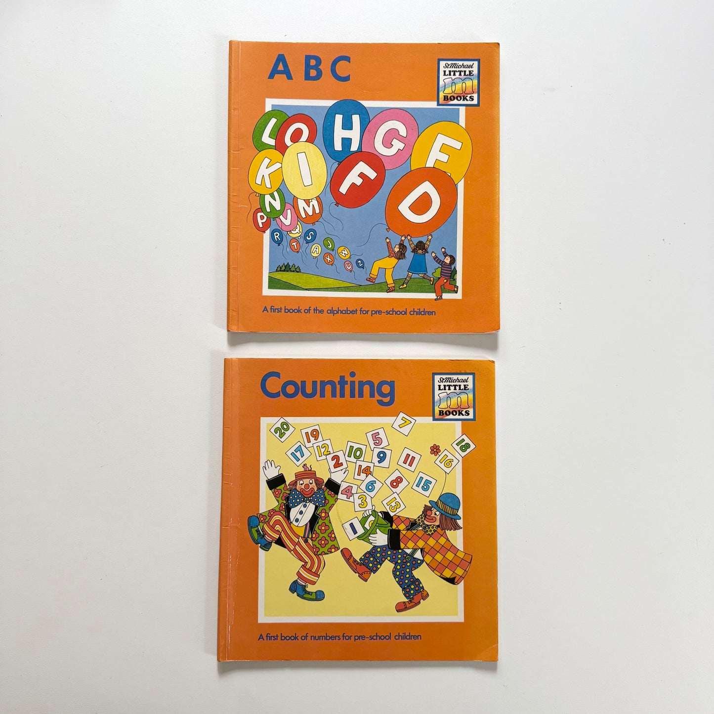 Vintage st Michael 1981 set of two toddler books.