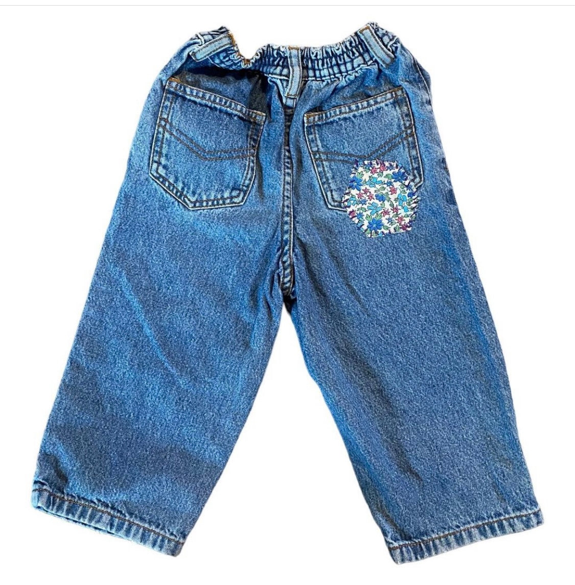 Vintage jeans with patches 12-18 months