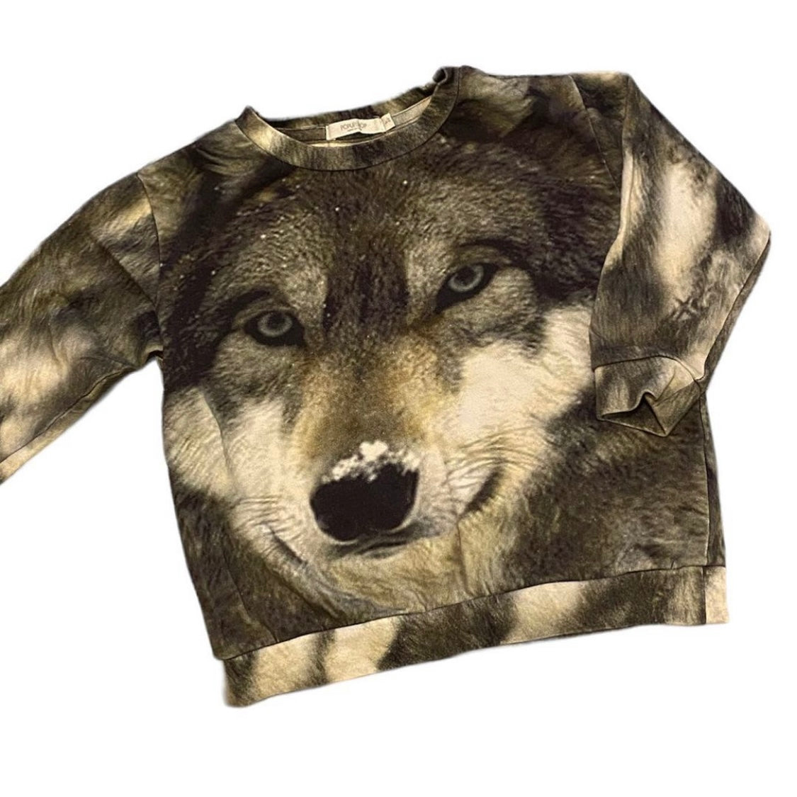 Pop up shop wolf print sweatshirt age 3 years