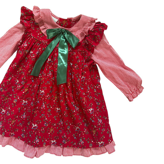 Vintage style Christmas dress. Size approx 2 years