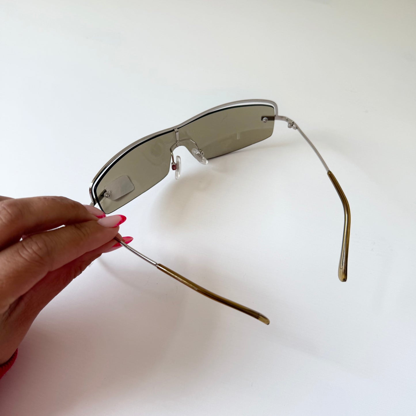 Vintage Y2K silver sunglasses