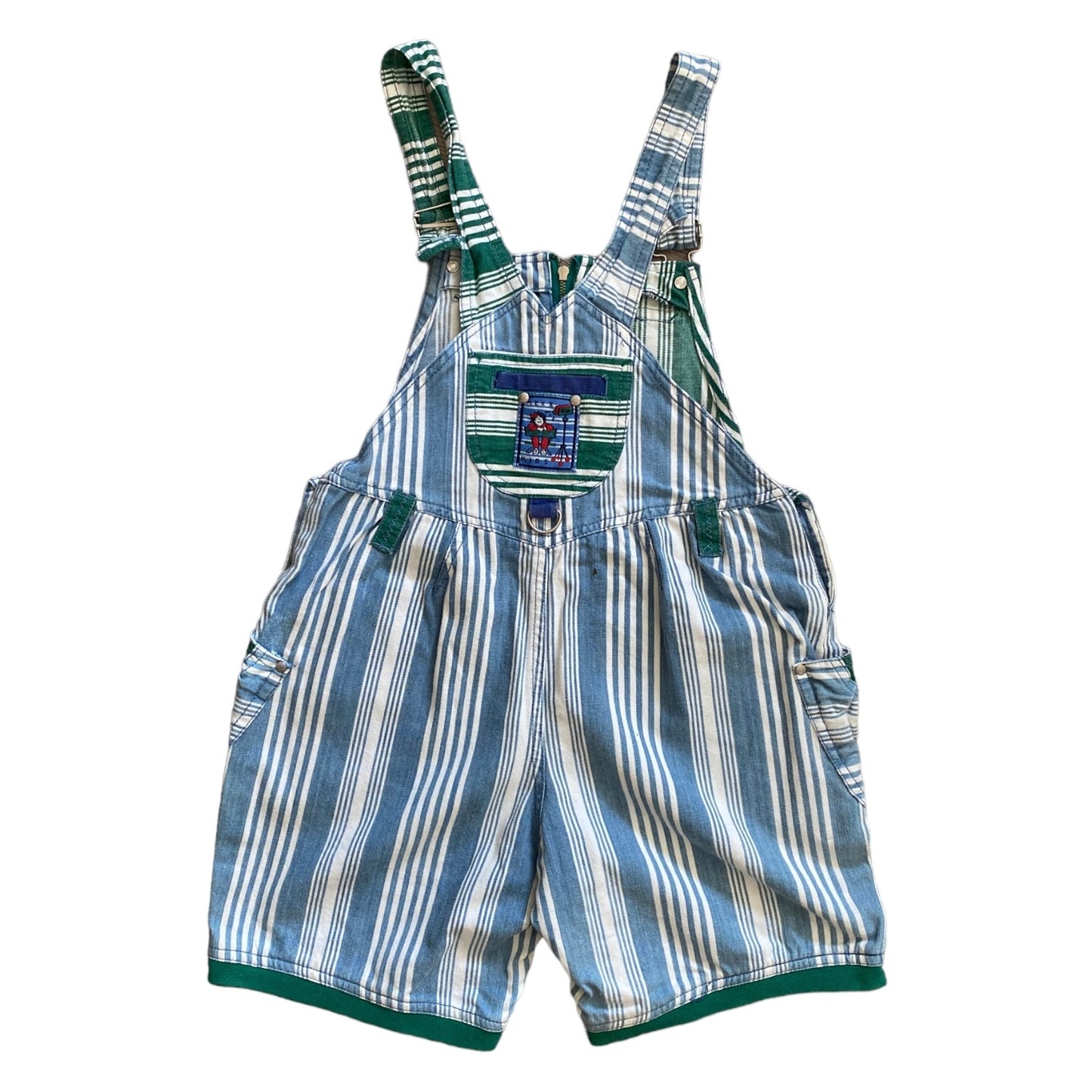 Vintage mexx striped shortalls 8 years