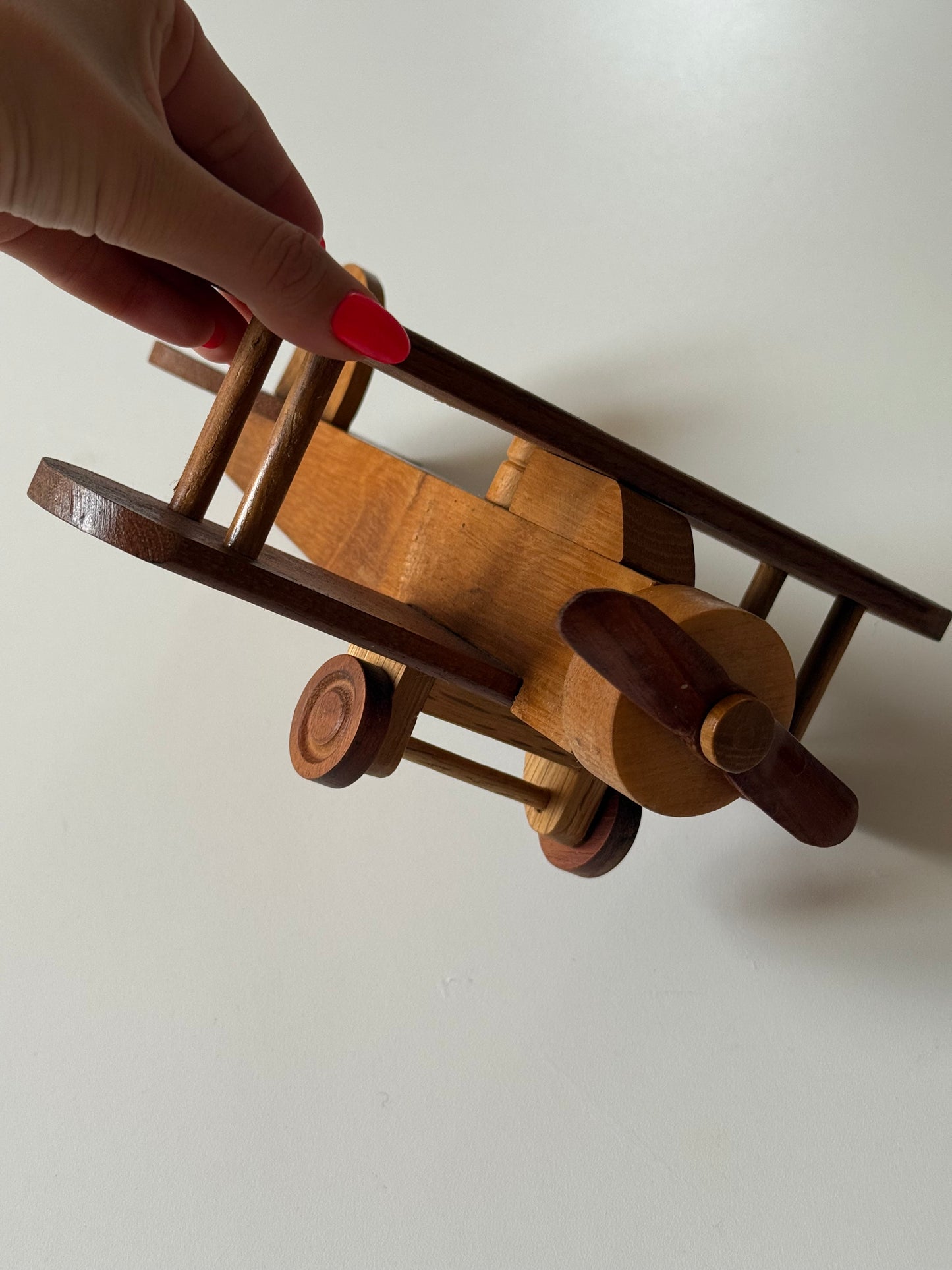 Vintage wooden plane figure. So cool on display! Medium size