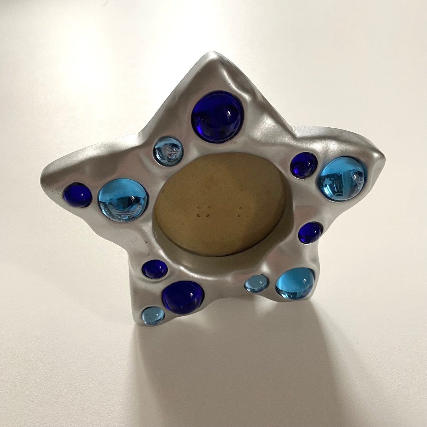 90’s vintage star silver & gem photo frame