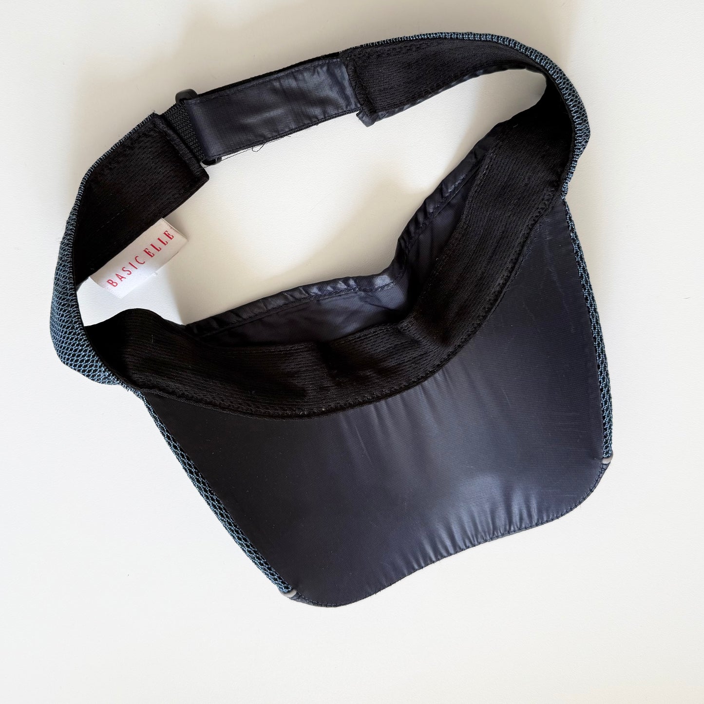 Vintage Y2K Elle sporty visor hat. Navy blue has some small marks.
