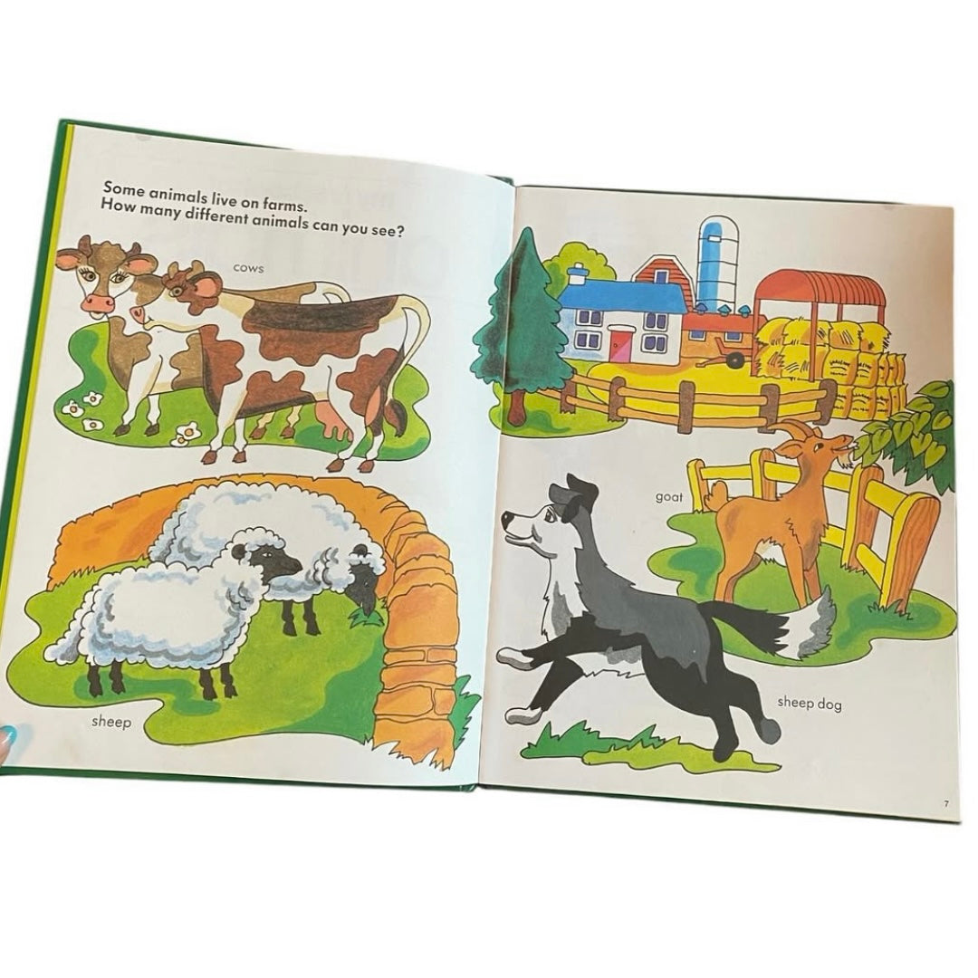 Vintage 1986 animals book