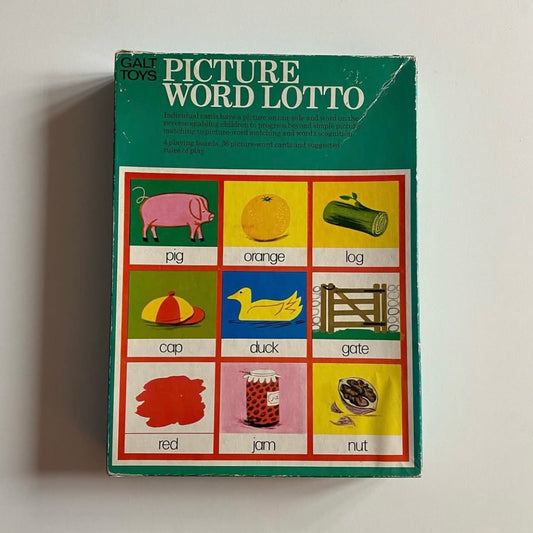 Vintage picture word lotto