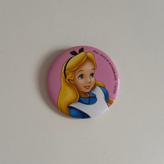 Alice and wonderland badge