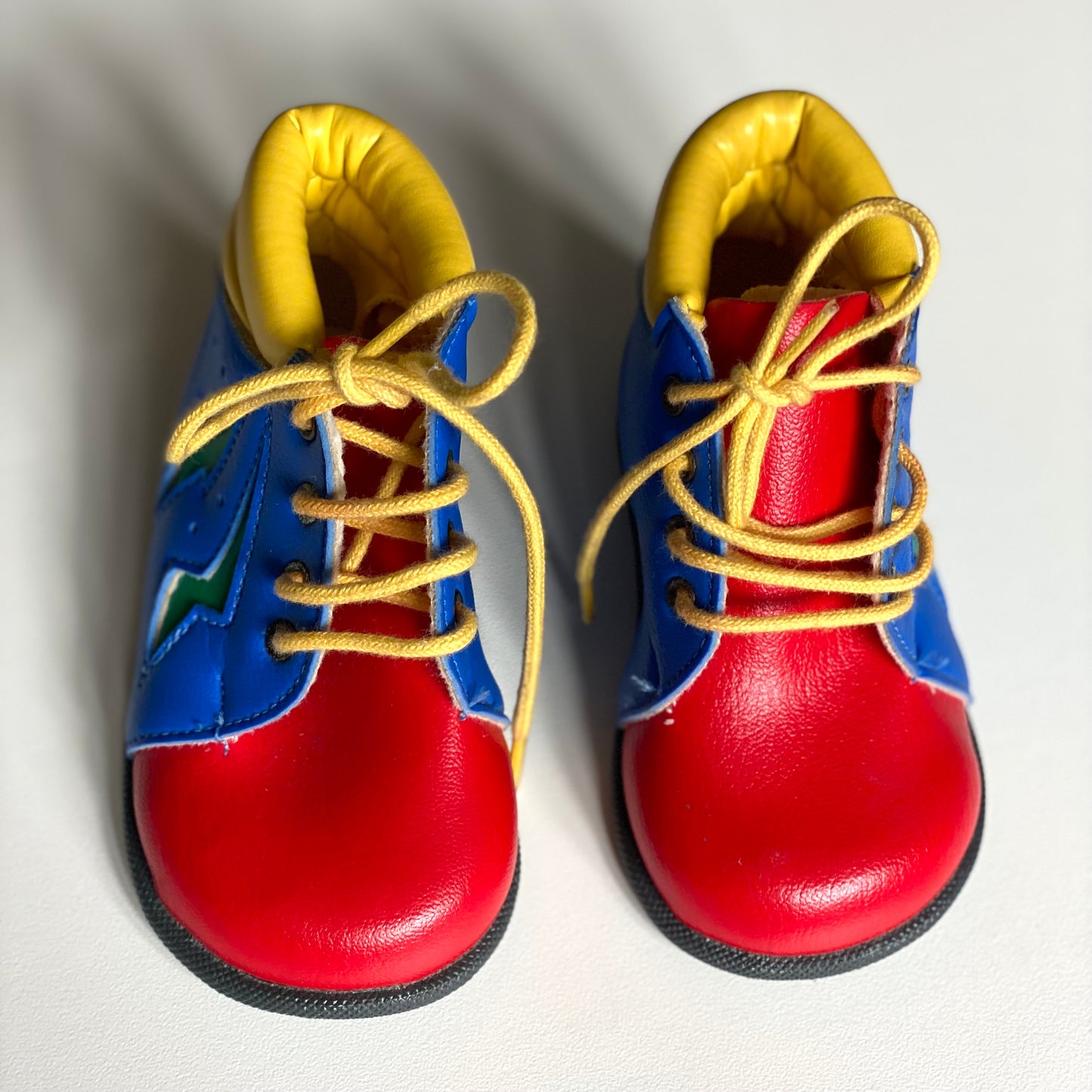 Vintage colourblock adams baby boots