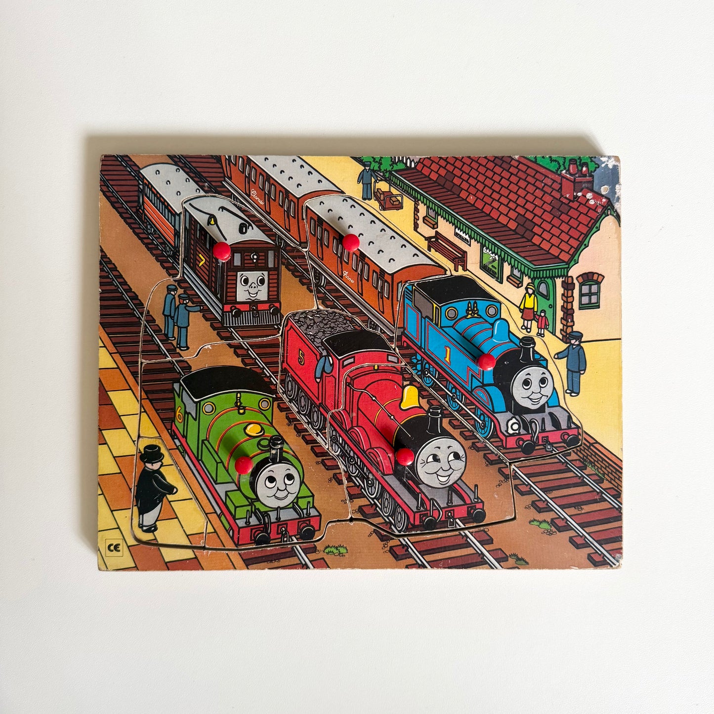Wooden Thomas the tank puzzle