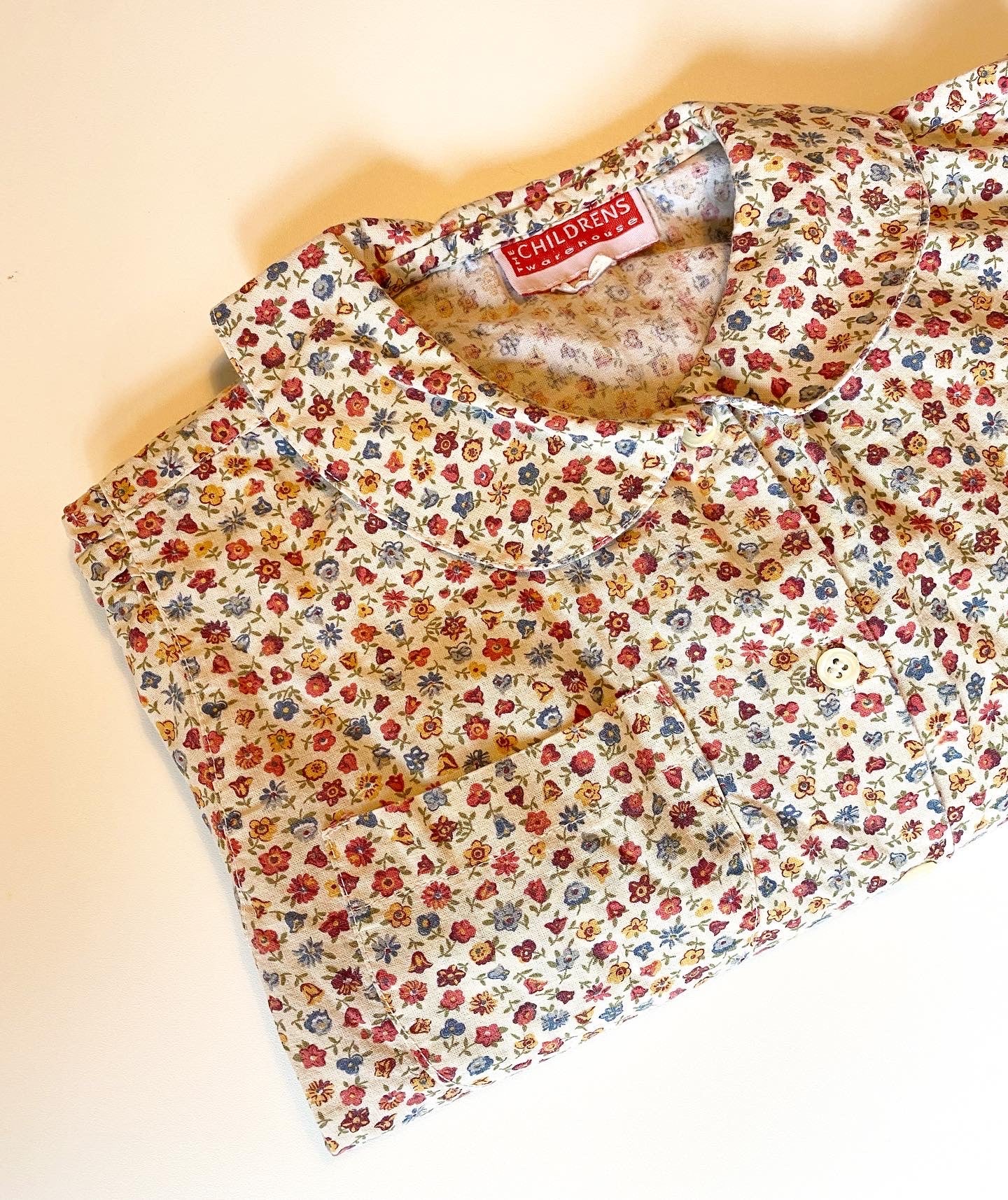 The children’s warehouse vintage floral shirt with collar / age 5-6 years