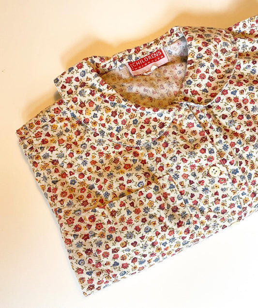 The children’s warehouse vintage floral shirt with collar / age 5-6 years