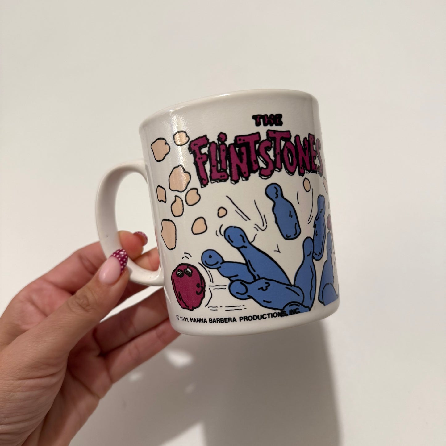Vintage 1992 flintstones ceramic mug