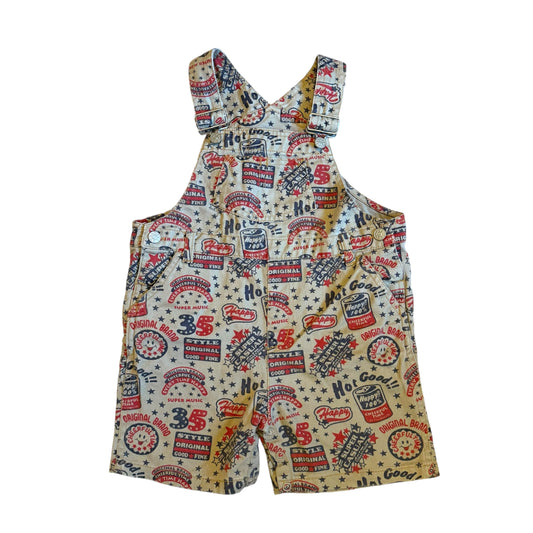 Vintage shortall dungarees. Size 2-4 years
