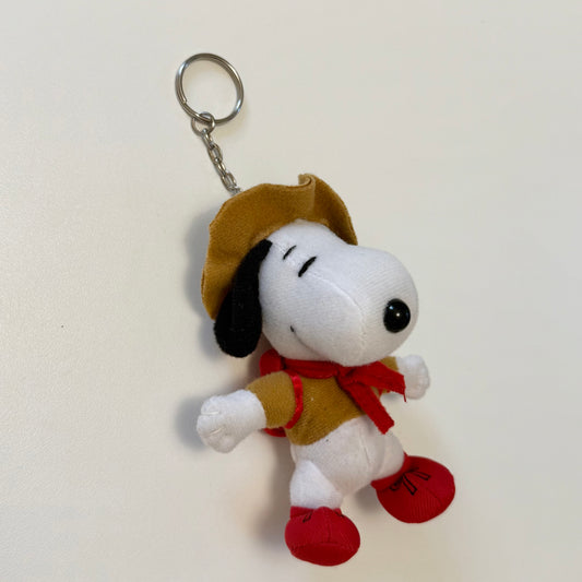 Vintage snoopy plush keyring