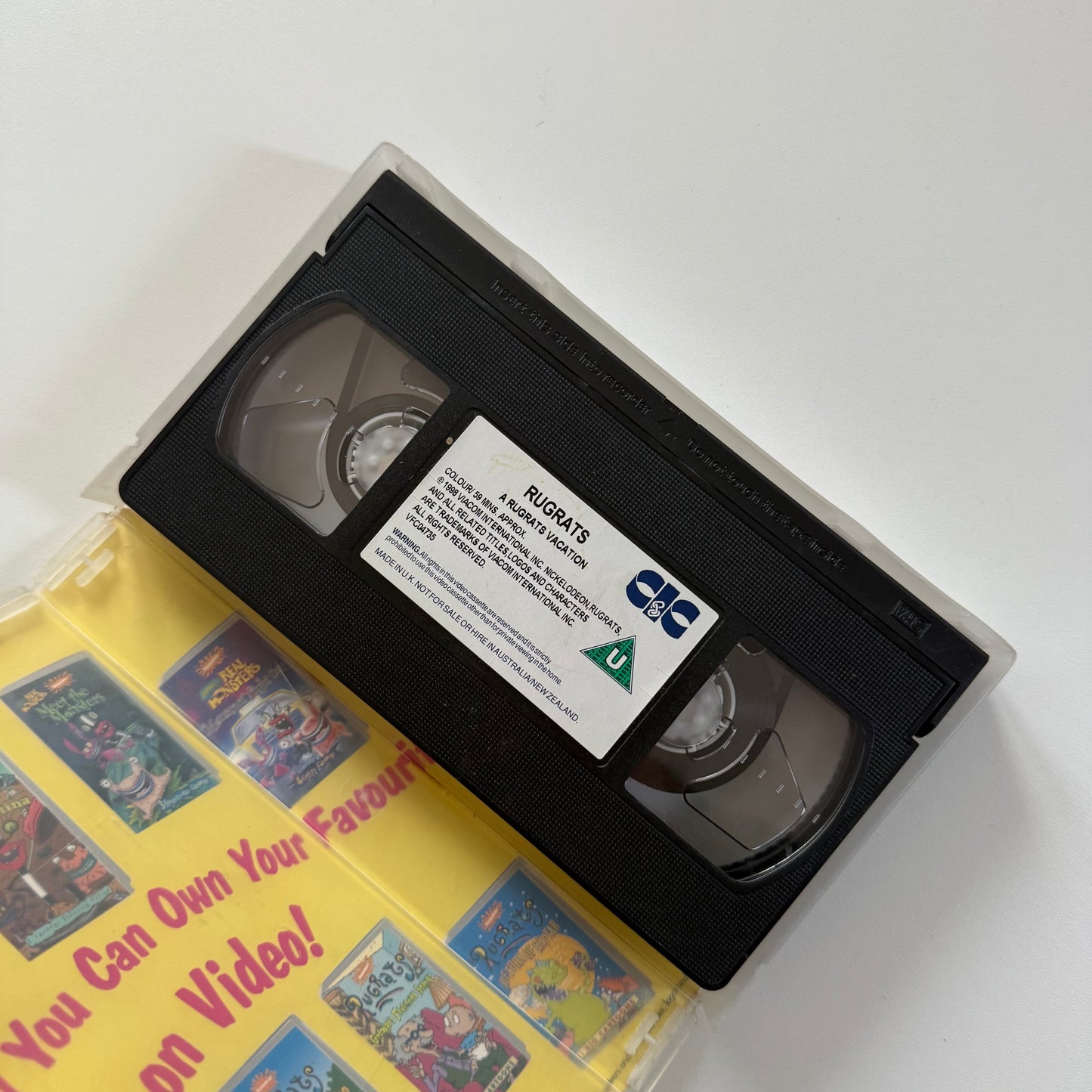 Vintage 1988 Rugrats vhs tape